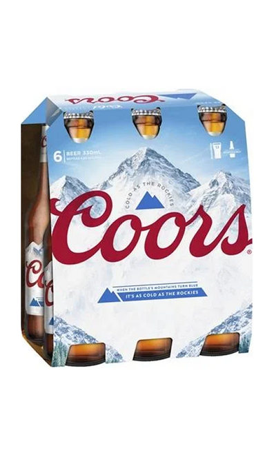 COORS BEER BTL 6X330ML