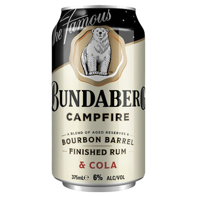 BUNDY CAMPFIRE 6% BOURBON BARREL & COLA CAN 4X375ML