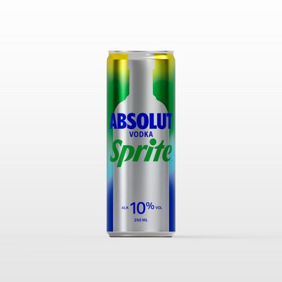 ABSOLUT VODKA & SPRITE ZERO 5% CAN 4X330ML