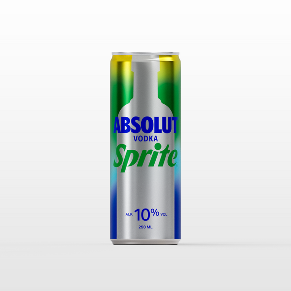 ABSOLUT VODKA & SPRITE ZERO 5% CAN 4X330ML
