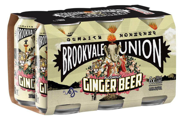 B/VALE UNION GINGER BEER CAN 6X330ML