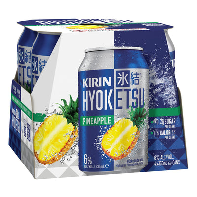 KIRIN HYOKETSU & PINEAPPLE 6% CAN 4X330ML