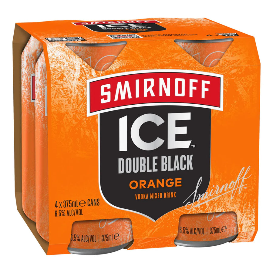 Smirnoff Ice   Double Black 6.5% Orange Crush Can