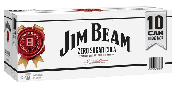 J/BEAM 4.8% ZERO CAN 10X375ML