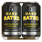 HARD RATED LEMON 4.5% ZERO SUGAR CAN 4X375ML