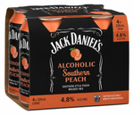 J/DANIELS SOUTHERN FLAVOURS PEACH CAN 4X330ML