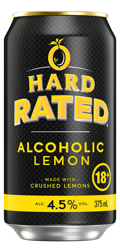 HARD RATED LEMON 4.5% CAN 10X375ML