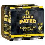 HARD RATED LEMON 4.5% CAN 4X375ML