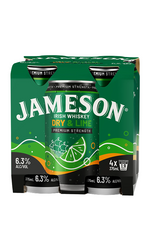 JAMESON DRY LIME 6.3% CAN 4X375ML