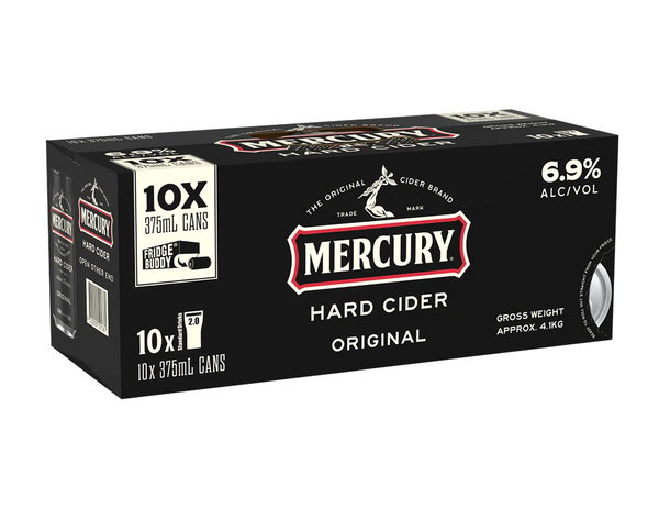 MERCURY HARD CIDER CAN 10X375ML