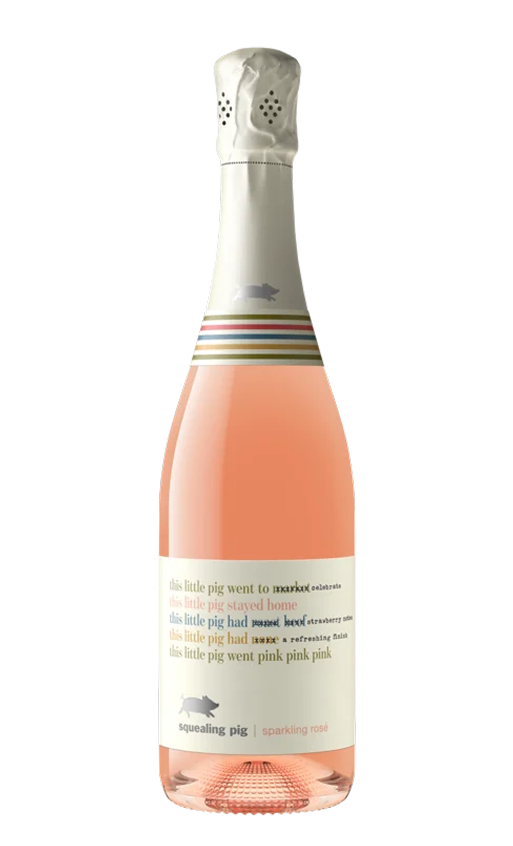 SQUEALING PIGS   SQUEALING PIG SPARKLING ROSE