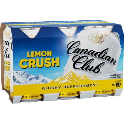C/CLUB CITRUS LEMON CRUSH CAN 6X375ML