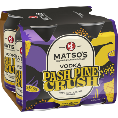 MATSOS VODKA PASH PINE CRUSH CAN 4X330ML